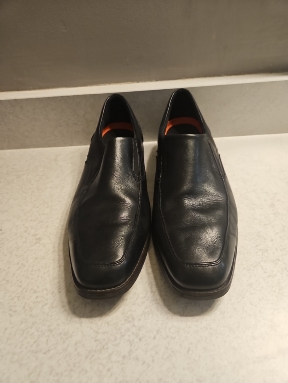RockportClassic Men's Black Leather Slip-On Dress Shoes